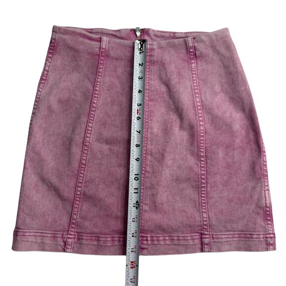 Free People Modern Femme Acid Wash Skirt - Picture 9 of 10